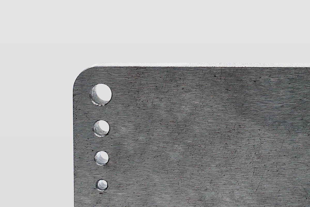 CNC machined part as machined