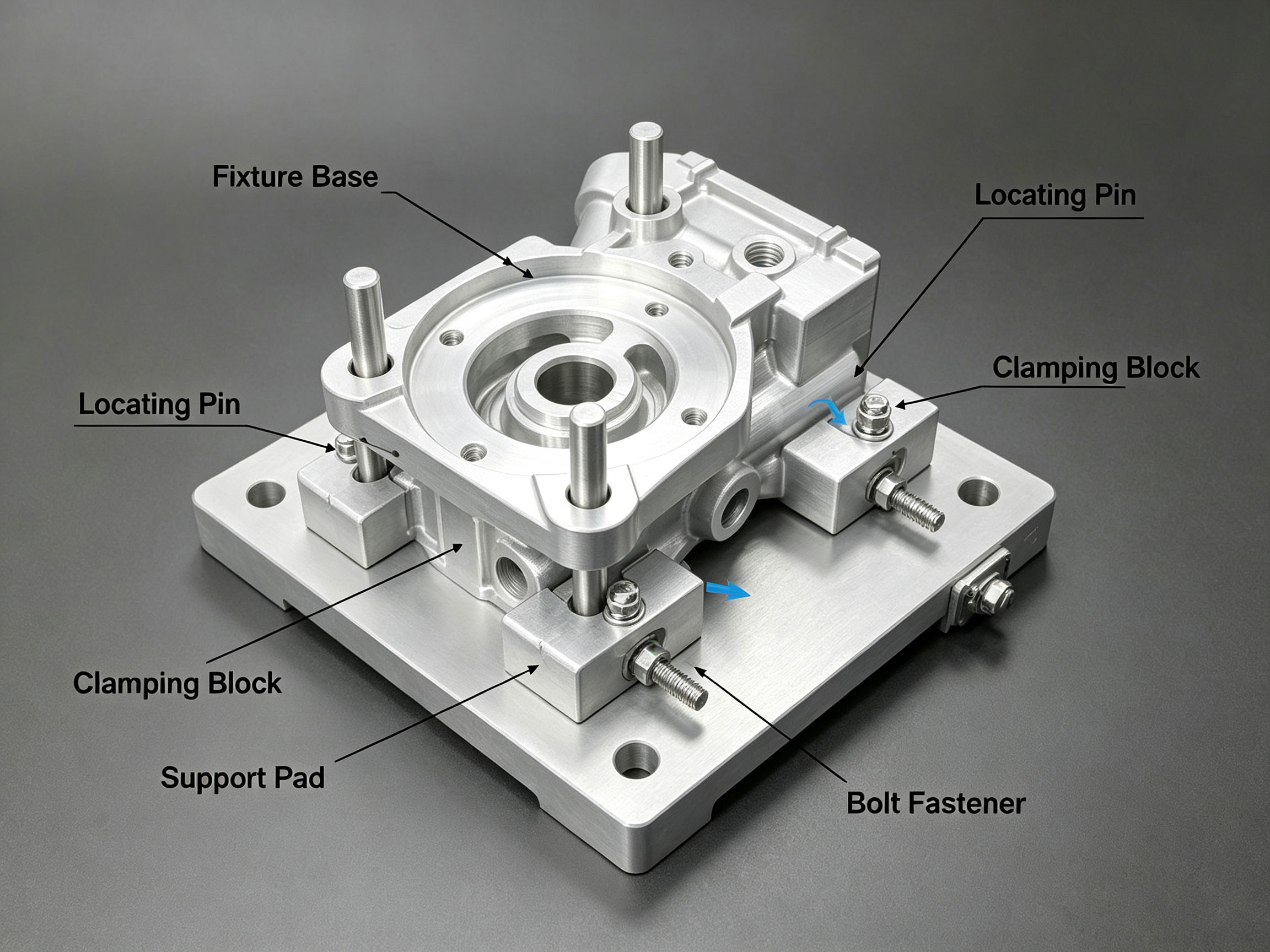Precision fixture assembly plan drawing